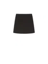 Max Mara Black Ali Short Wool Skirt In Black