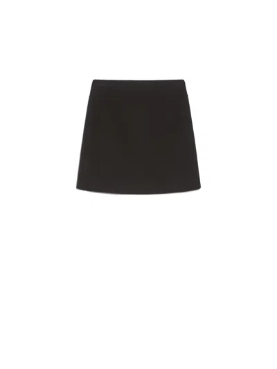 Max Mara Black Ali Short Wool Skirt