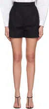 Max Mara Black Amburgo Shorts In Black