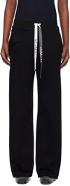 Max Mara Black Bali Lounge Pants In 007 Black
