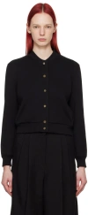 MAX MARA BLACK BARBANO BOMBER JACKET