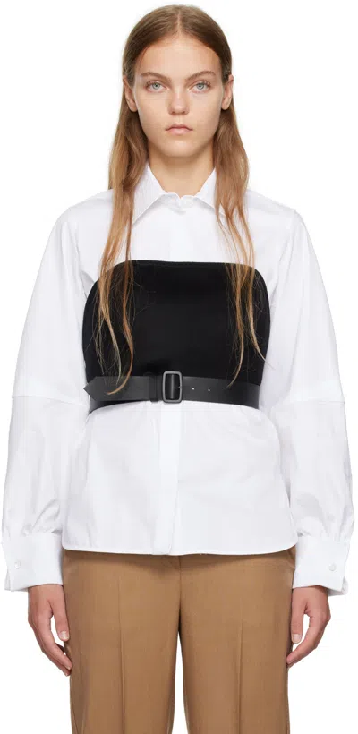 Max Mara Black Belted Bustier In 006 Black