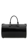 Max Mara Borsa A Mano Brushedrolll In Pelle Nera Donna In Black
