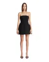 Max Mara Strapless Bustier Dress Side Pockets In Black