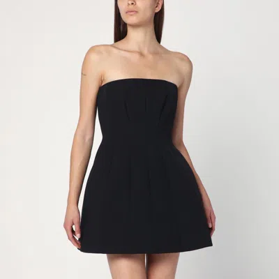 MAX MARA BLACK BUSTIER DRESS IN SABLÉ