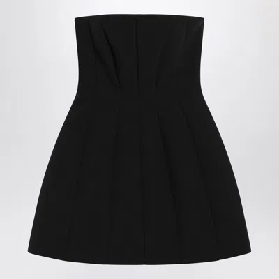 Max Mara Betel Strapless Bustier Mini Dress In Black