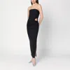 Max Mara Silva Bustier Wool-blend Midi Dress In Black