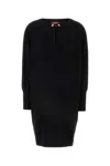 Max Mara Studio Black Cady Asti Dress In Nero