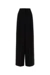 Max Mara Stretch Wool Pants In Black
