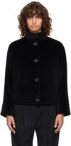 Max Mara Black Caladio Jacket In Black