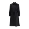 Max Mara Black Camel Hair  Coat In Black
