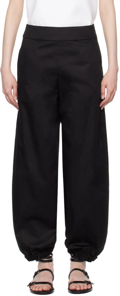 Max Mara Black Candela Trousers In 8 Black