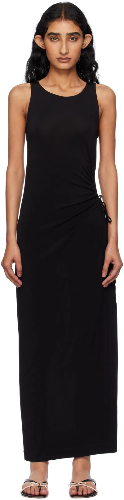 Max Mara Black Caro Maxi Dress