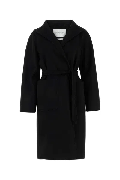 Max Mara Black Cashmere Lilia Coat