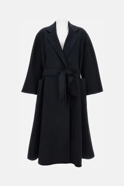 Max Mara Black Cashmere Ludmilla Coat