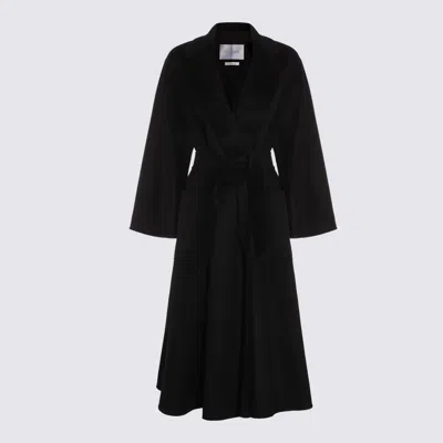 Max Mara Black Cashmere Ludmilla Coat
