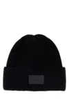 Max Mara Black Cashmere Macbeth Beanie Hat In Black