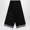 Max Mara Black Cashmere Scarf In Black