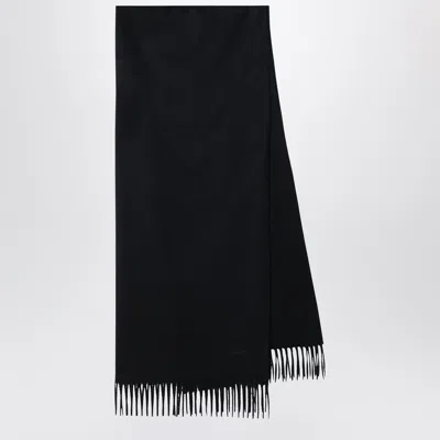 Max Mara Black Cashmere Scarf