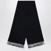 Max Mara Black Cashmere Wsdalia Scarf In Black