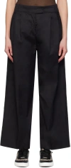 MAX MARA BLACK CASSIA TROUSERS