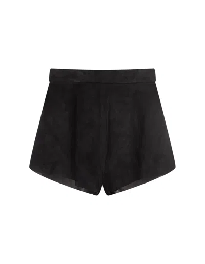MAX MARA BLACK CEDRO SHORTS