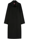 Max Mara Black Coat In Black