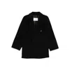 Max Mara Double-breasted Coat In Black