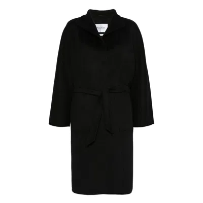 Max Mara Black Coats - Double Breasted & Peacoats Women