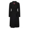 Max Mara Cles Coat In Black