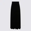 Max Mara Black Cotton Bartolo1234 Skirt In Black