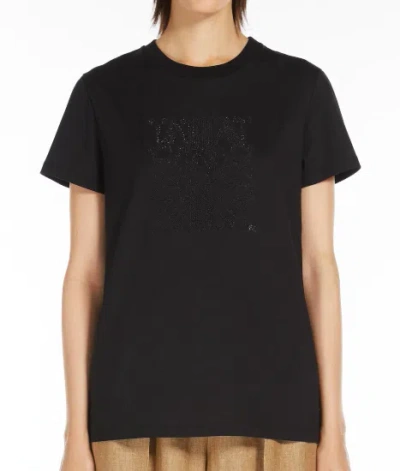 Max Mara Black Cotton Clothing Top