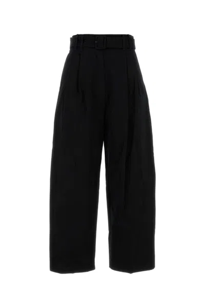 Max Mara Black Cotton Dina Pant
