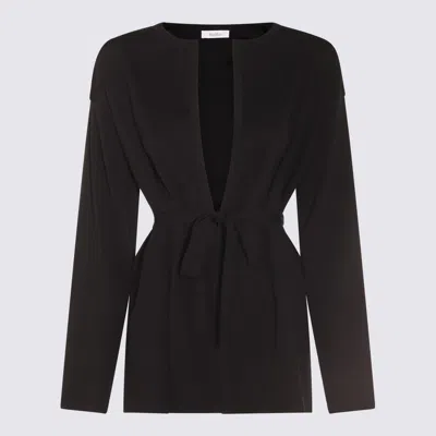 Max Mara Black Cotton Gerald Knitwear