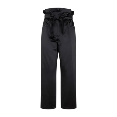 Max Mara Black Cotton Legno Pants For Women