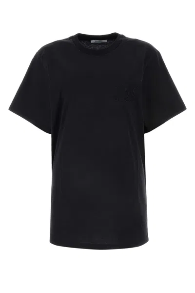 MAX MARA BLACK COTTON MANGO T-SHIRT