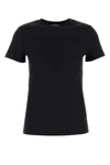 Max Mara Papaia Logo Cotton T-shirt In Black