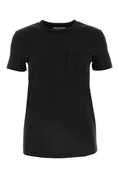 Max Mara Black Cotton Papaia T-shirt