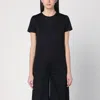 Max Mara Black Cotton T-shirt In Black