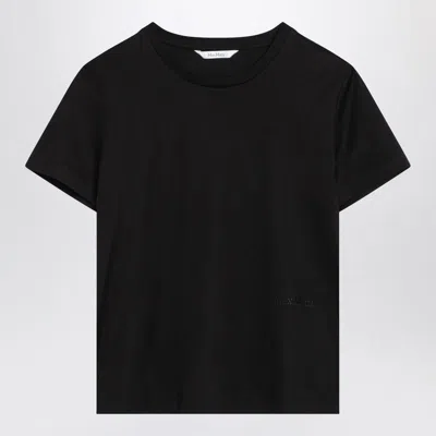 MAX MARA MAX MARA  BLACK COTTON T-SHIRT