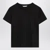 Max Mara Black Cotton T-shirt In Black