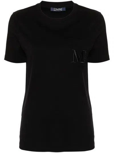 Max Mara Black Cotton T-shirt