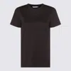 Max Mara Papaia Logo Embroidered T-shirt In Black
