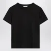 Max Mara Black Cotton T-shirt In Black
