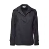 Max Mara V-neck Long-sleeved Shirt In Black