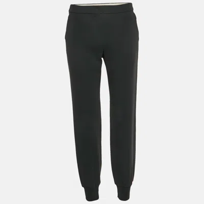 Max Mara Black Crepe Joggers
