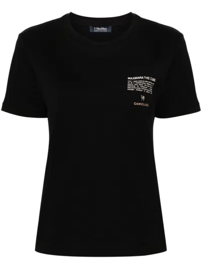 Max Mara Black Crew Neck T-shirt