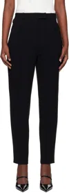Max Mara Eguale Pleated Cropped Pants In 001 Black