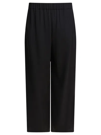 MAX MARA MAX MARA BLACK ELASTANE TROUSERS