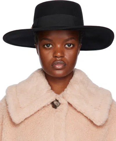 Max Mara Figura Alpaca, Wool, And Silk Bucket Hat In 002 Black
